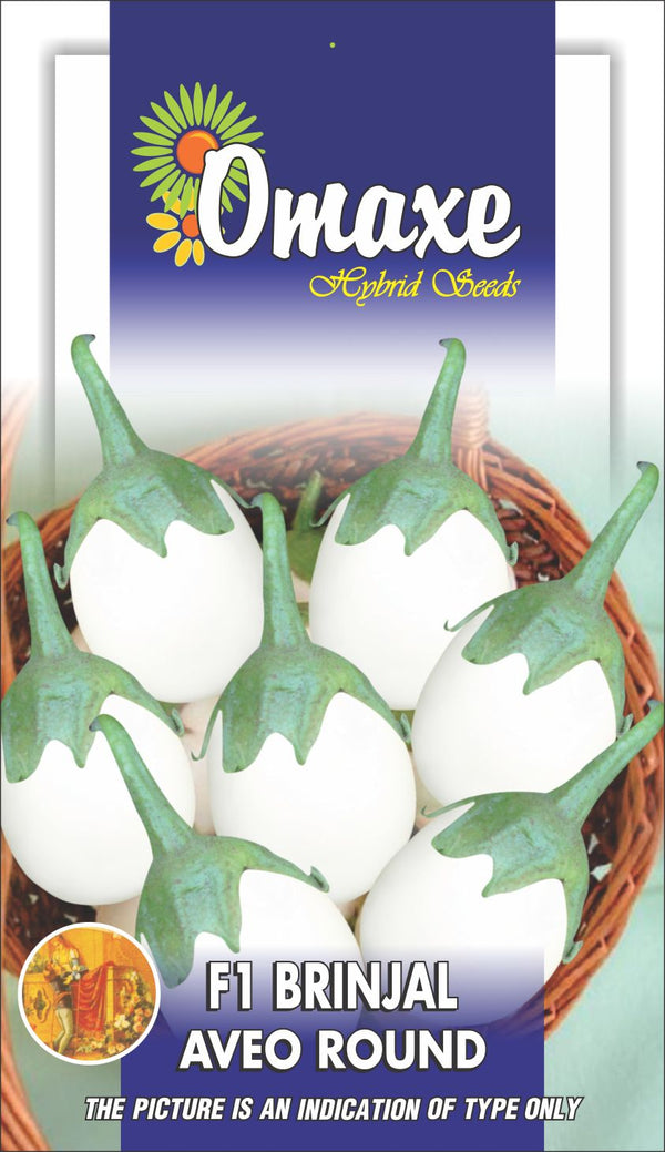 Brinjal F1 Aveo White Round