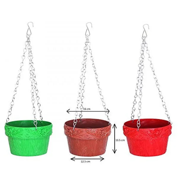 Flower Hanging pot- Pink - Pack of 1