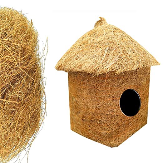 Bird Nest Classic Hut Bird House Purely Handmade Nest for All Small Birds