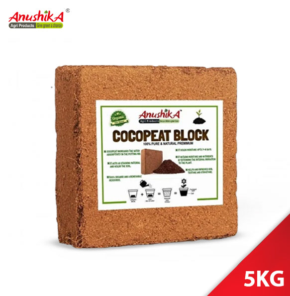 Cocopeat Block-(கோகோ பீட்) Premium Quality Expands Up To 75 Litres of Coco Peat Powder