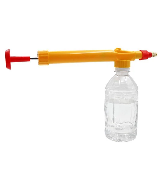 Yellow Hand Held Manual High Pressure Mini Water Gun Garden Pump Sprayer Pack of 1